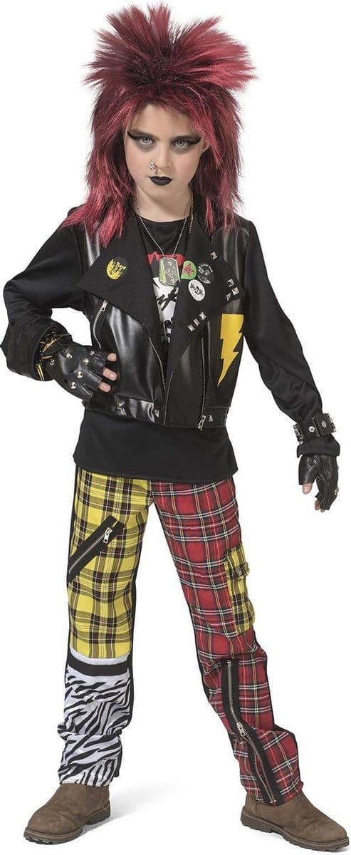 Punk Kostuum Jongen - Maat 164