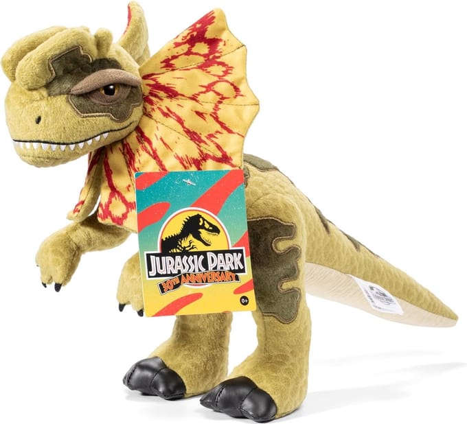 Pluche Dilophosaurus - Jurassic Park 30th Anniversary - The Noble Collection