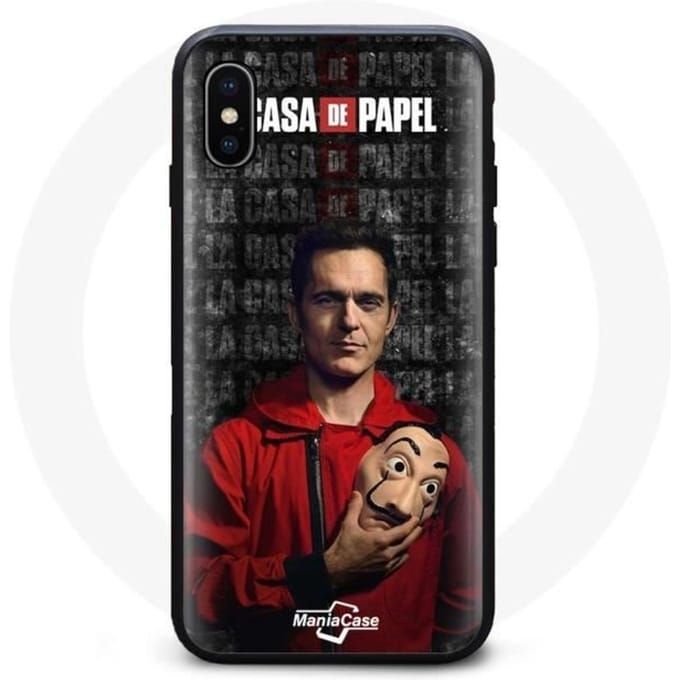 Coque - La Casa De Papel - Iphone XS Max - Souple - Noir - Money Heist