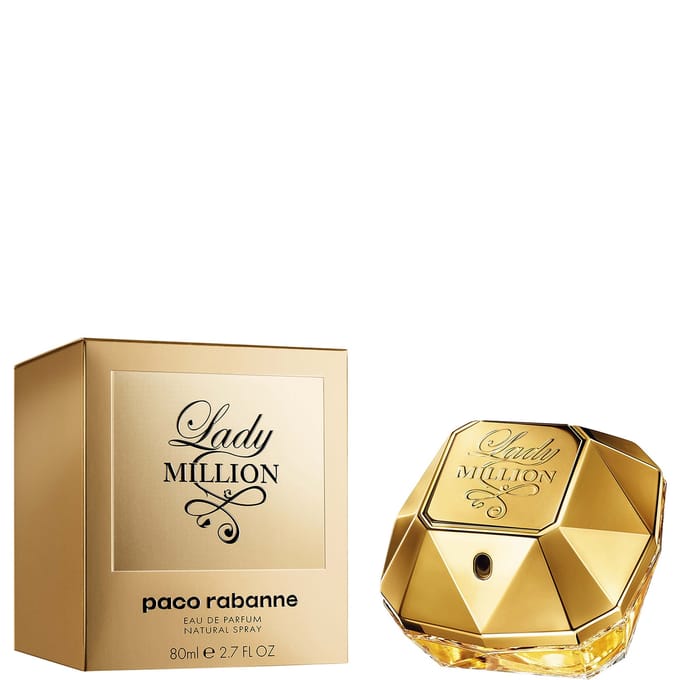 Rabanne Lady Million Eau de Parfum Spray Damesparfum Dames 80 ml