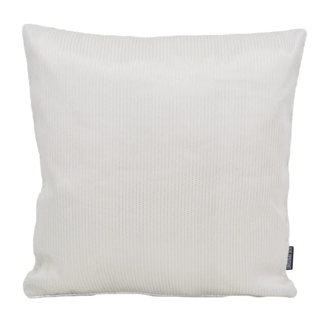 Gek op kussens! Nura white / silver | 45 x 45 cm | kussenhoes | polyester