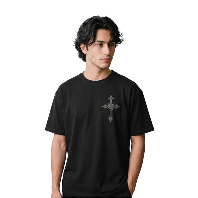 Mister Tee - Sacred Skin Oversize Heren Tshirt - L - Zwart