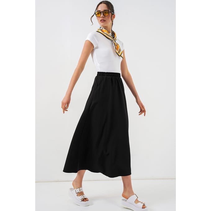 Hoge Taille A-Lijn Maxi Rok