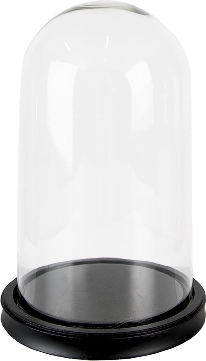 Clayre & Eef Stolp Ø 18x28 cm Zwart Glas