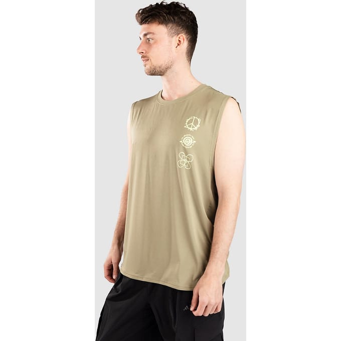 Quiksilver Lap Time Muscle Tanktop groen