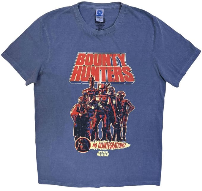 Disney Star Wars - Bounty Hunters Heren Tshirt - S - Blauw