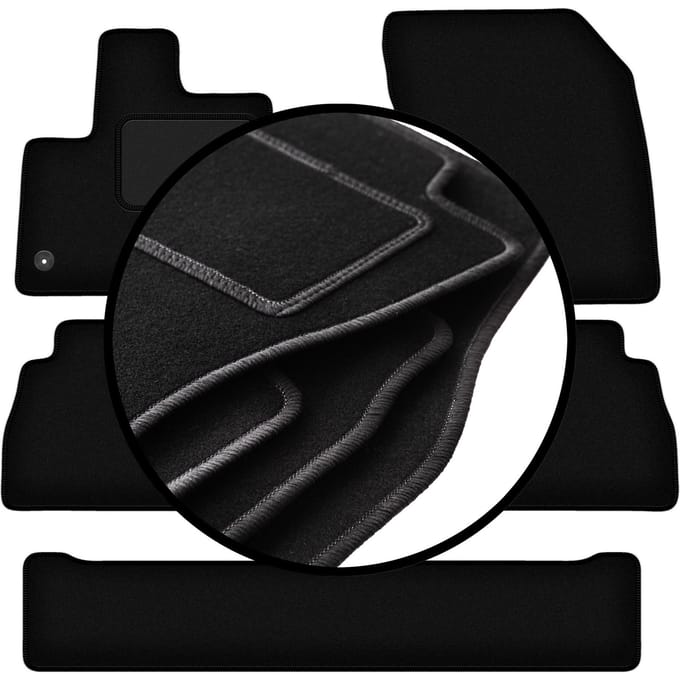 Complete set veloursmatten voor: Citroen Berlingo III 7-zits (2018-)