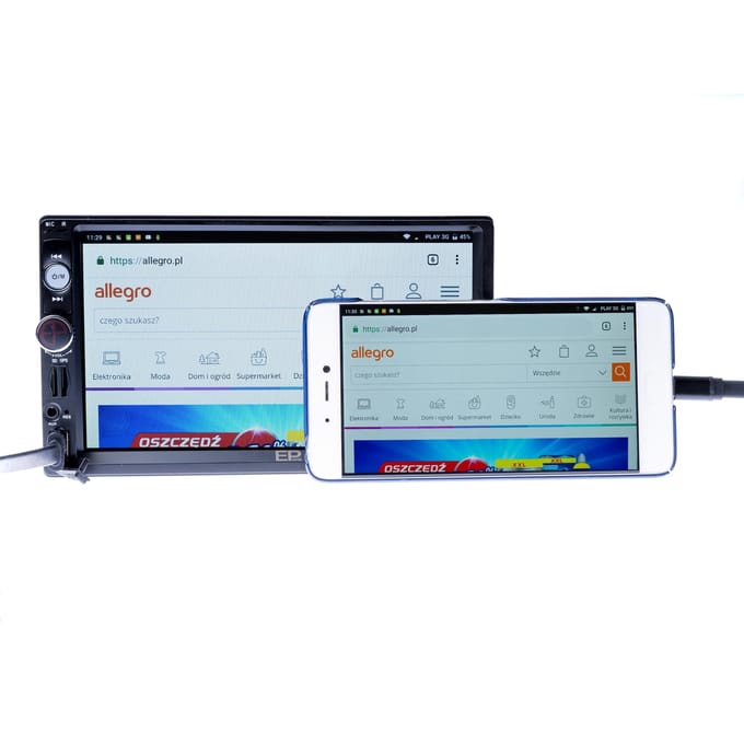 Autoradio - Dubbel DIN - 7" - GPS - USB - MICRO SD