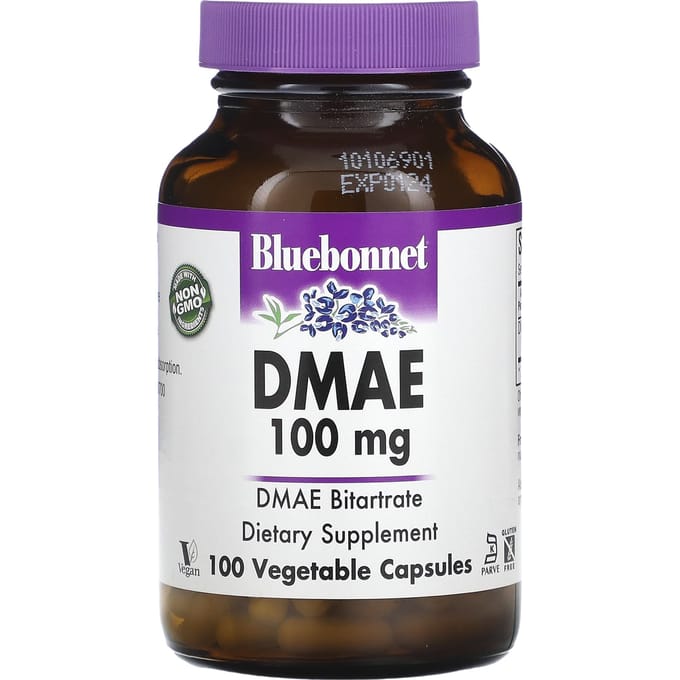 Bluebonnet Nutrition, DMAE, 100 mg, 100 Vegetarische Capsules