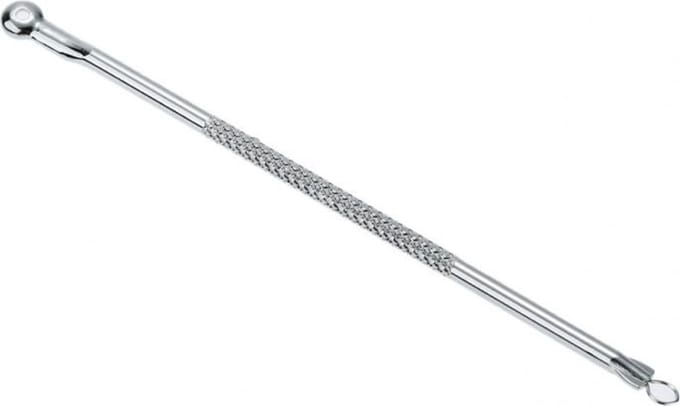 Scoby - Mee-eter Verwijderaar - Comedonenlepel - Blackhead Remover - RVS - Zilver