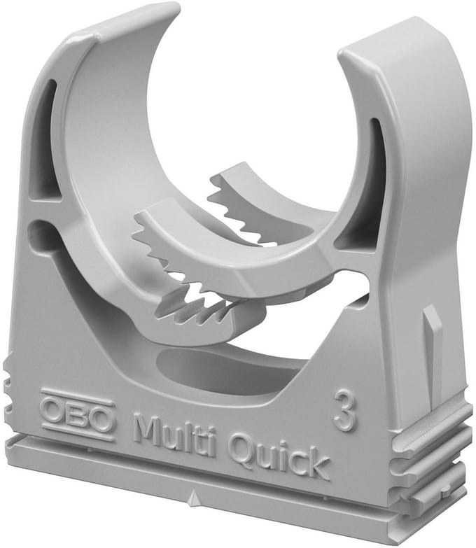 OBO Bettermann Multi-Quick-beugel 25-28,5mm polyamide lichtgrijs RAL 7035, 2153130
