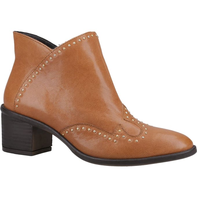 Hush Puppies Waverly Leren Dames Laarzen In Het Bruin