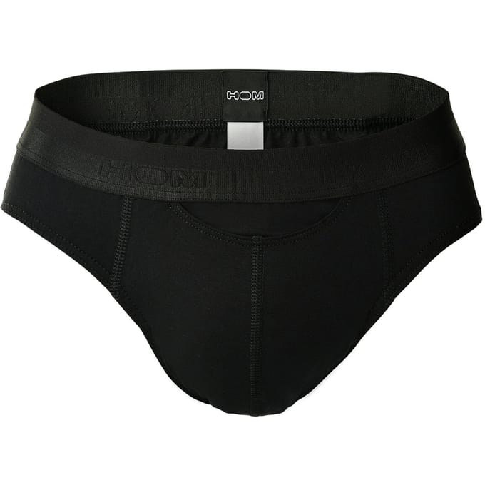 HOM HO1 mini briefs slip (1-pack) - herenslip met horizontale gulp - zwart