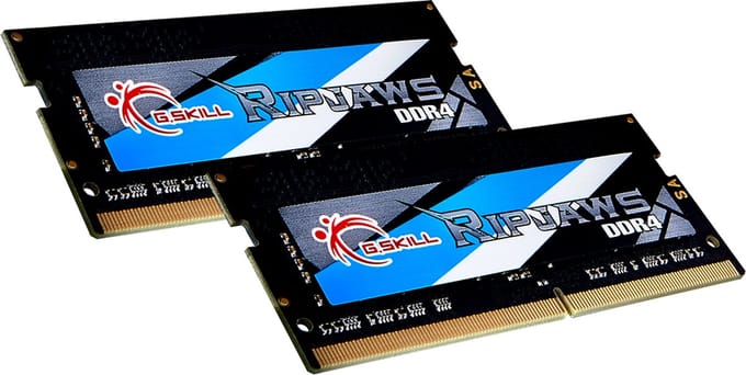 G.Skill Ripjaws SODIMM DDR4-3200 - 16GB - CL22 - Dual Channel (2 pcs) - Intel XMP - Zwart