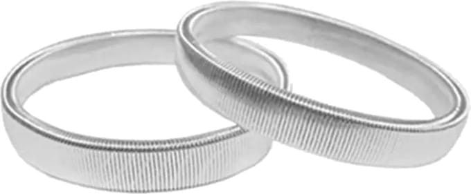 Fako Bijoux - Mouwophouders - Classic - 20cm - Metaal - Zilverkleurig