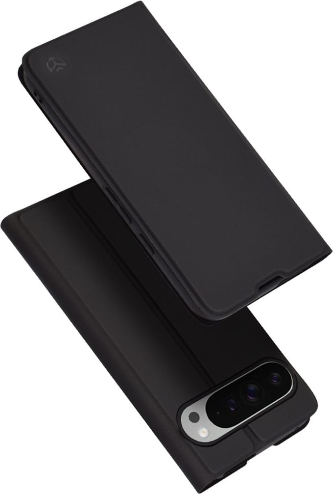Hoesje geschikt voor Google Pixel 9 Pro XL - Techsuit Magskin Book Wallet Case - Zwart
