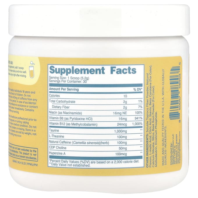 Wellah, Perfect Pick Me Up, Perzik Mango, 156 g (160 gram)
