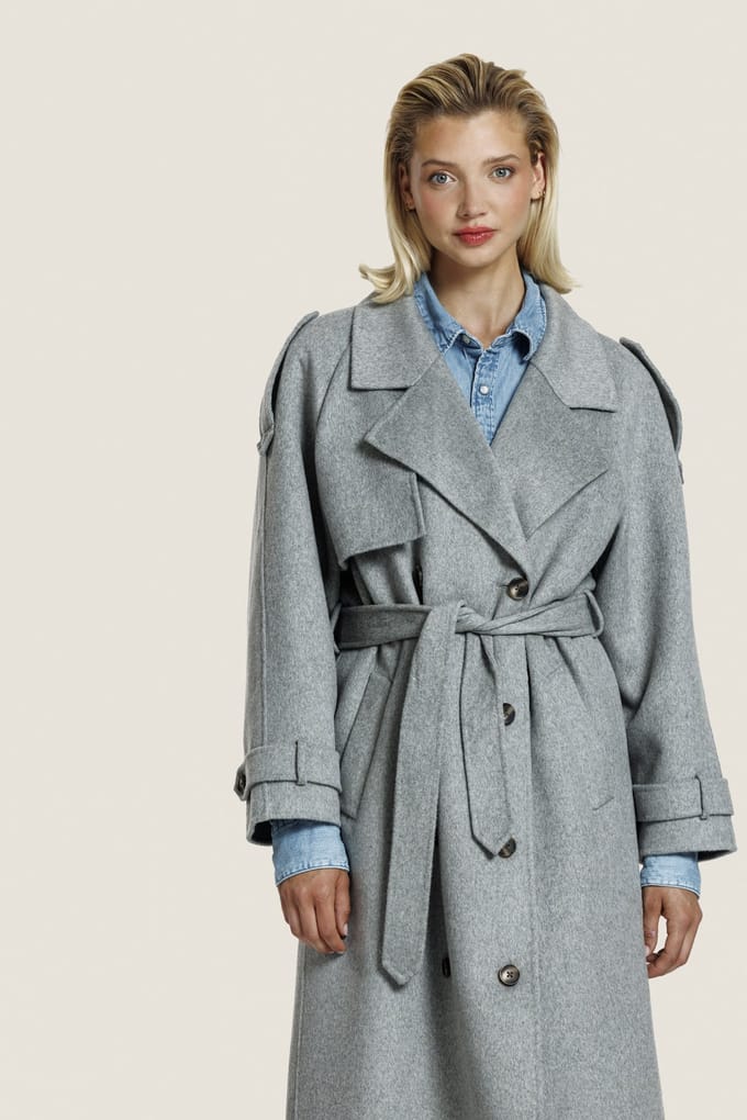 ALTER EGO Adelinewool Jacket L. Grey Melange Taglia: M | Trench Outlet | Donna | Grigio