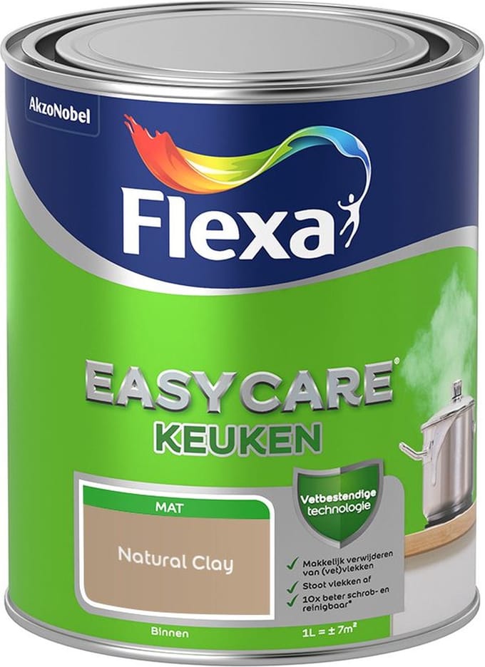 Flexa - Easycare Keuken - Natural Clay - Mengverf - 1 L