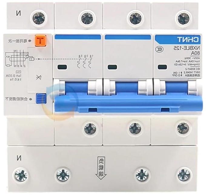 Aardlekschakelaar - Veiligheidsschakelaar - Elektrische Beveiliging - Compact Ontwerp - 6A tot 100A - Wit