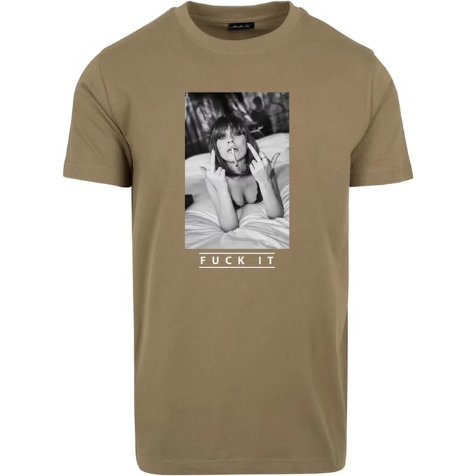 Mister Tee - Fuck It 2.0 Heren Tshirt - XS - Olijfgroen