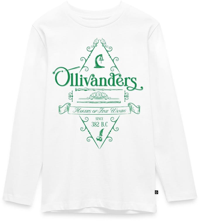 Harry Potter Olivanders Winkel Groen Logo Premium T-Shirt Tiener Lang