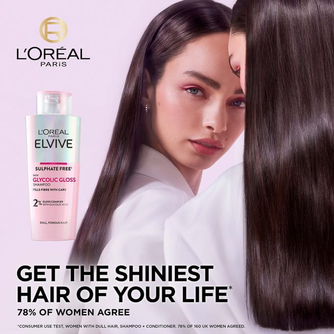 L'Oréal Paris Elvive Glyolic Gloss 4-Step Mask Shine Bundle