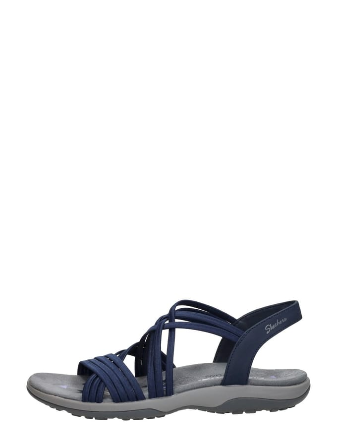 Skechers Reggae Slim - Sunnyside Sandalen Plat - blauw - Maat 41