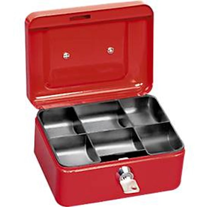 MAUL Geldkist Munteninzet 12.5 x 15.2 x 8 cm rood