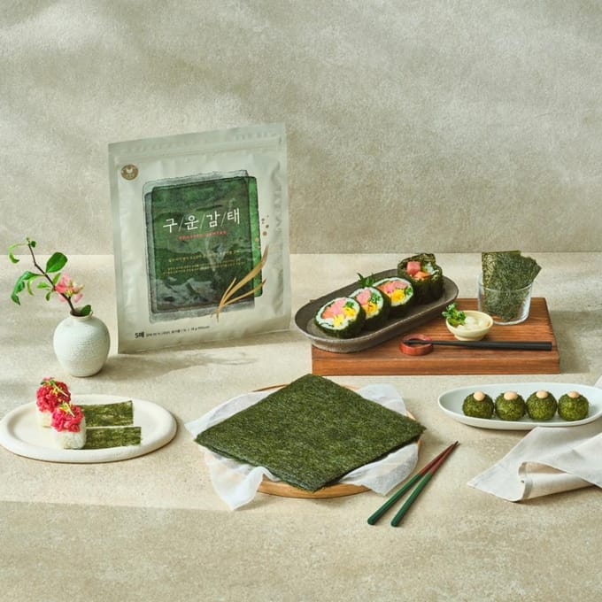 Koreaanse traditionele 100% Natuurlijke Geroosterde Gamtae 5p gray