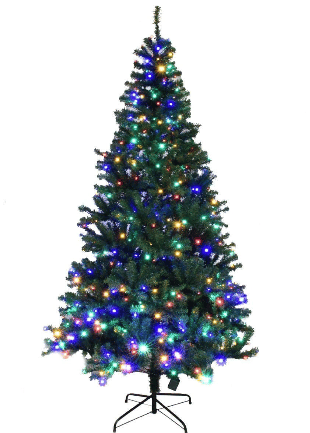 Coast Kunstkerstboom met LED-verlichting – 210 cm – Groen – Ø 115 cm