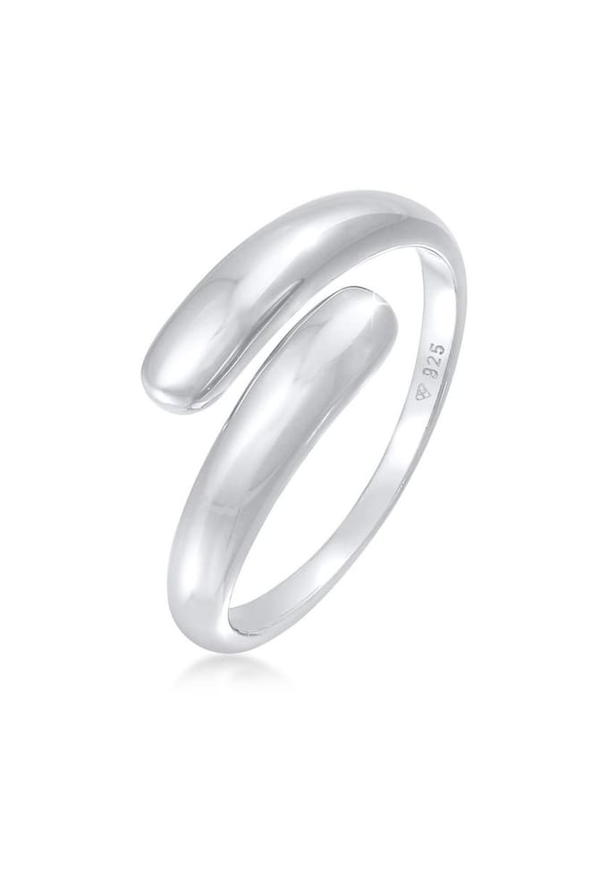 Elli - Ring - Dames Wikkel Ring Delicate Basic Trend Blogger in 925 Sterling Zilver Verguld - Dames