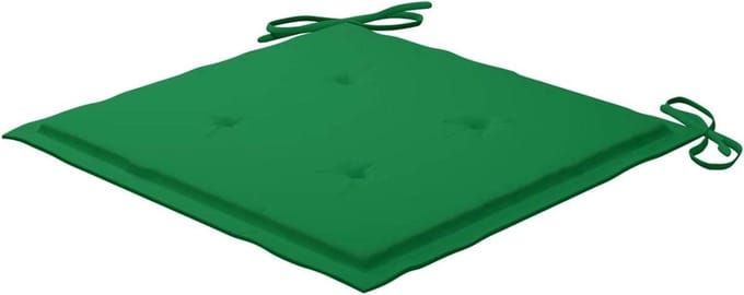 Tuinkussen - Zitkussen Stoelkussen - Buiten Zitten - Waterafstotend Polyester - 40x40x4 cm - Groen