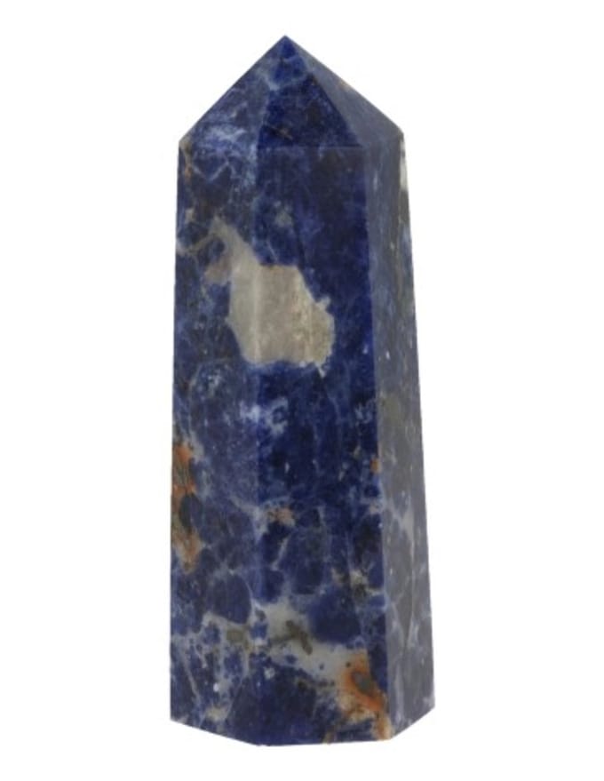 Sodaliet edelsteen punt 7-8 cm