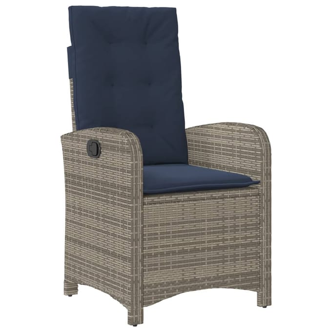vidaXL - 7-delige - Tuinset - met - kussens - poly - rattan - beige
