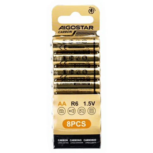 Aigostar Koolzink batterijen AA (R6) 1,5 V - 8 stuks