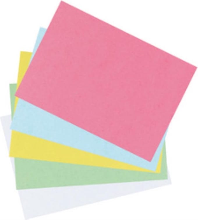 herlitz index kaarten, DIN A5, gelijnd, roze, 100 stuks