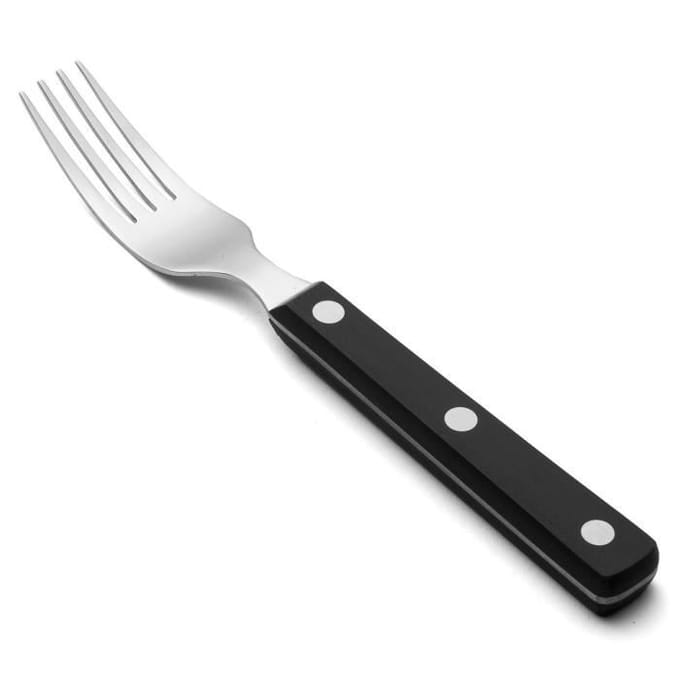 Steakvork - ARCOS - Steak Basic - Roestvrij Staal - Zwart Polyoxymethyleen - 195 mm