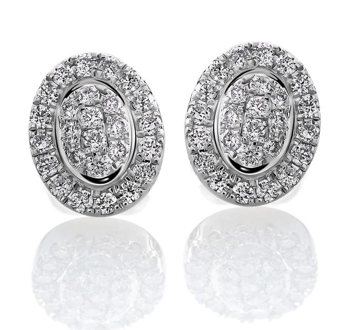 Orphelia OD-5320 - Oorstekers - 18 Karaat Witgoud / Diamant 0.30 ct