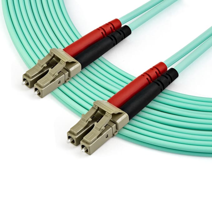 StarTech.com 7m OM3 LC to LC Multimode Duplex Fiber Optic Patch Cable - patch cable - 7 m - aqua - Blauw - 7m