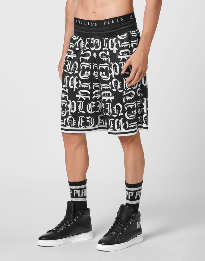 Basket Jogging Shorts Gothic Plein