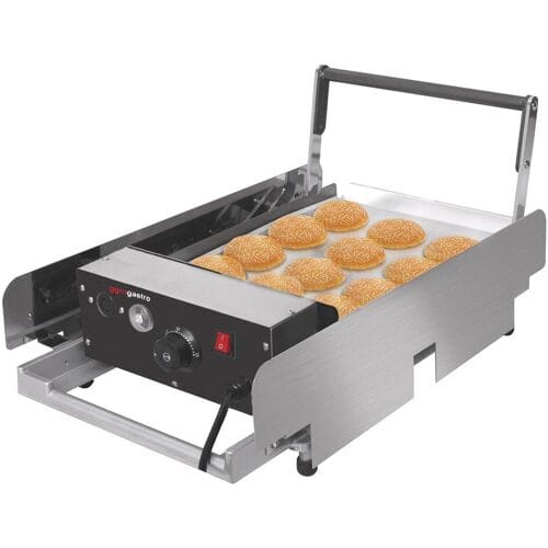 GGM Gastro Elektrischer Hamburgerbrötchen Toaster - 2,2 kW Zilver