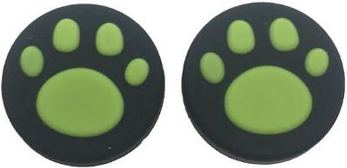 KELERINO. Thumb Grip geschikt voor Nintendo Switch - 2 stuks - Cat - Groen