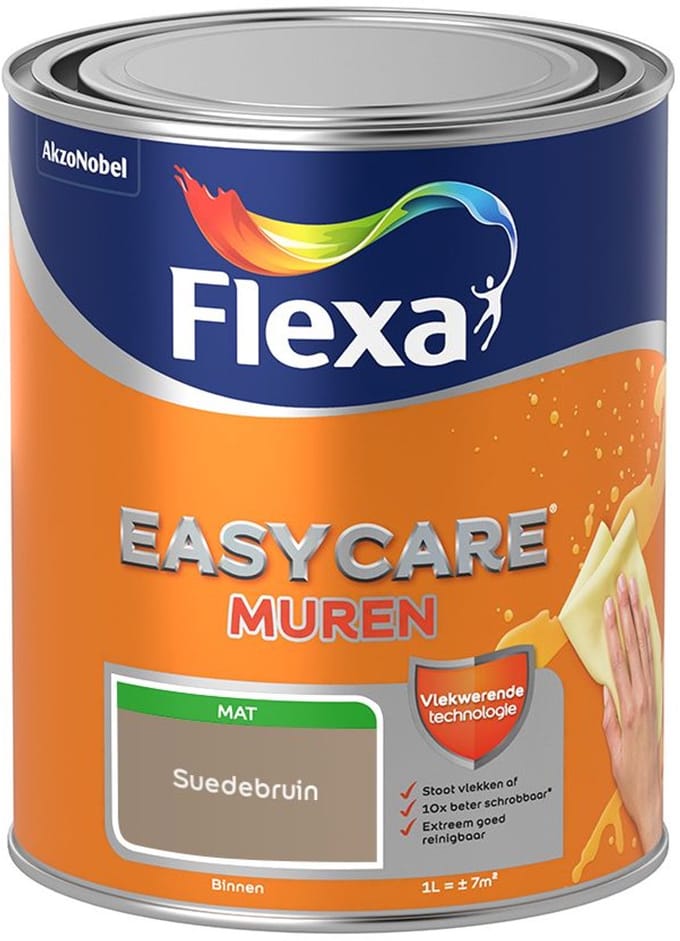 Flexa - Easycare Muren - Suedebruin - Mengverf - 1 L