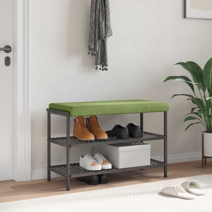 vidaXL - Bankkussen - fluweel - Lichtgroen - Diepte - 35 - cm