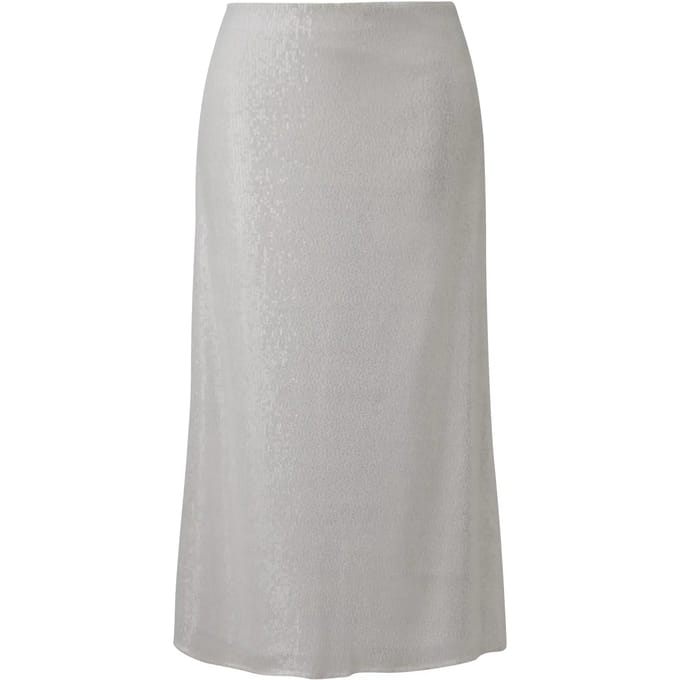 Lange jurk bedekt met glitters dames COMMA