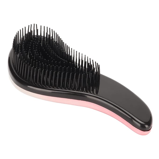 Ontwarrende Haarborstel Masserende Ontwarborstel voor Krullend Steil Haar Roze Wit Verloop black