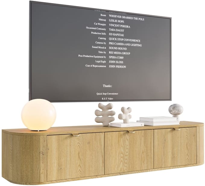 Selsey Coru – TV-meubel hangend met 3 kleppen - 175cm