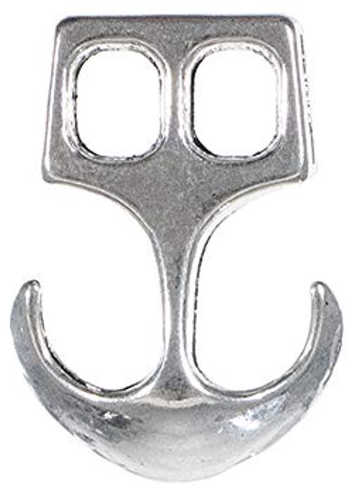 Two Hole Clasps in Silver and Bronze – Hook & Anchor Design – 2, 5, 10, 25 Pack Sizes
