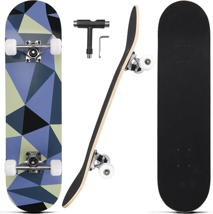 Compleet Skateboard - Longboard - Straat cruisen - Dubbele kick concave - 31 inch - Creatief design
